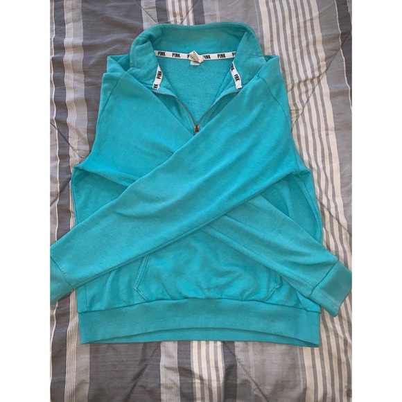 ❌SOLD❌ Teal VS PINK Sweatshirt - Picture 3 of 3